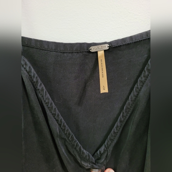 Harlow Black Button-Front Romper - Picture 2 of 4